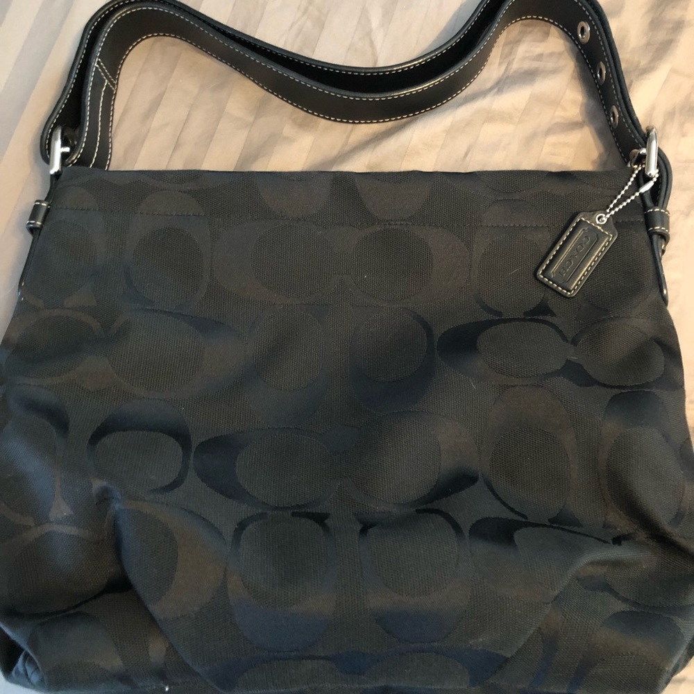 Black Coach medium size bag.